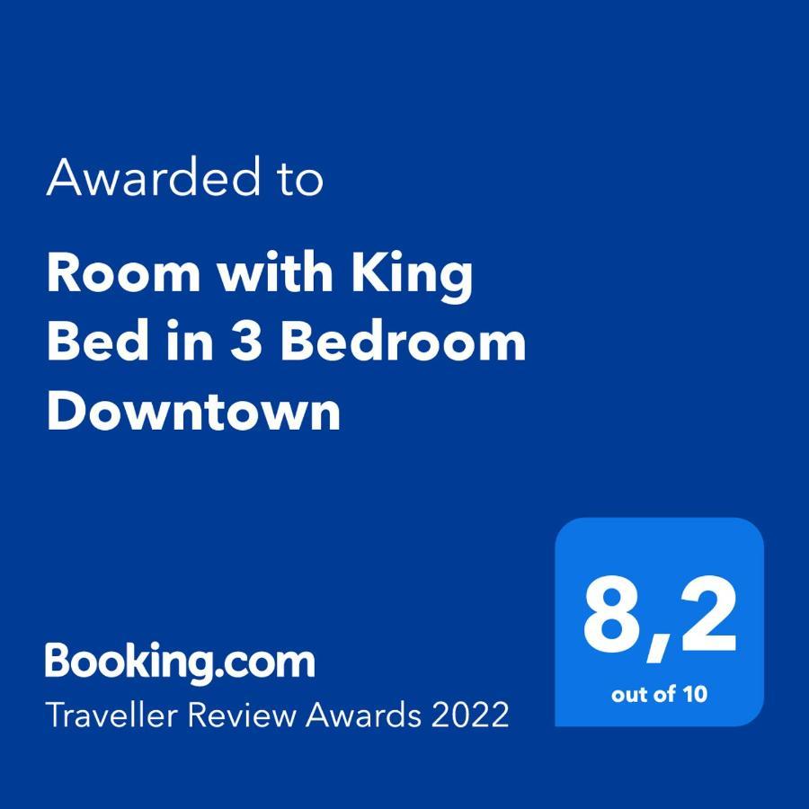 Room With King Bed In Shared 3 Bedroom Downtown 蒙特利尔 外观 照片